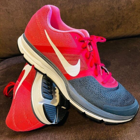 Mint condition Nike Air Zoom Pegasus 30 Red Charcoal Grey 10 US 44 EUR - Picture 1 of 7
